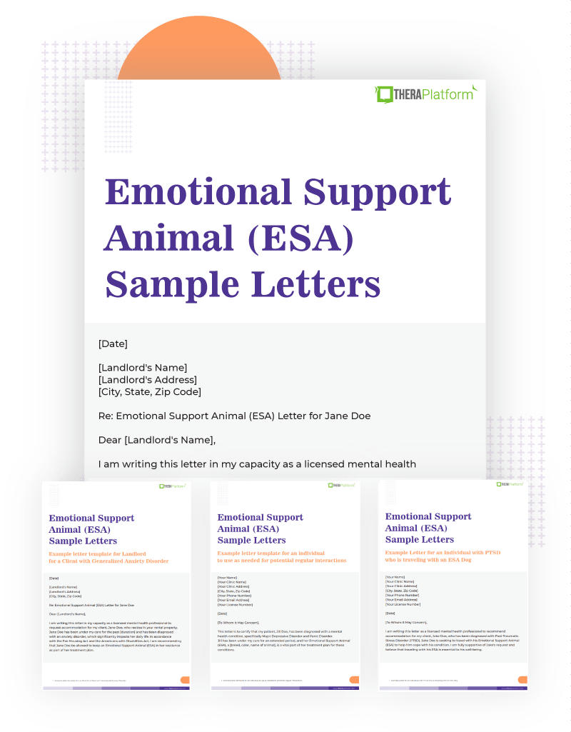 Emotional Support Animal Letter Sample