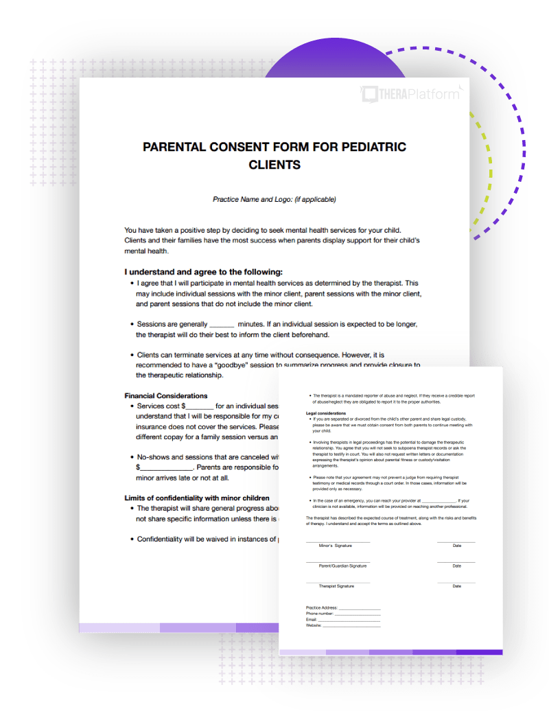 Parent-Guardian Consent for a Minor's Mental Health Services