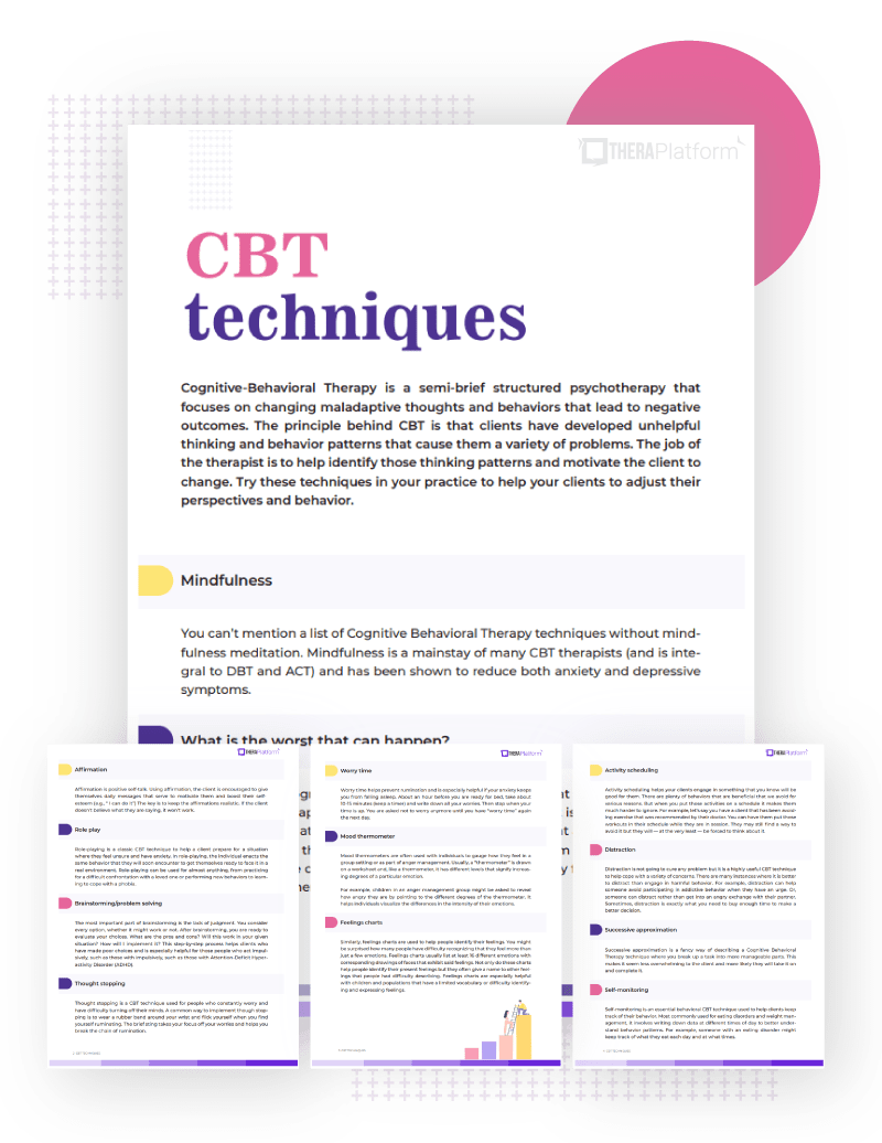 CBT techniques list