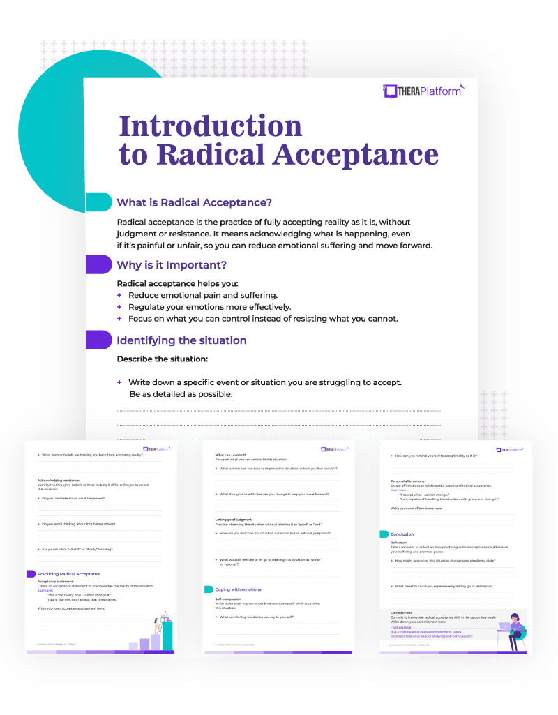 Radical acceptance worksheet