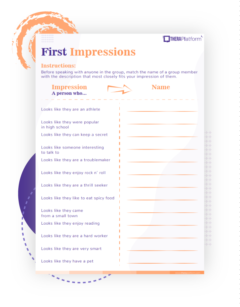 impression evidence worksheet