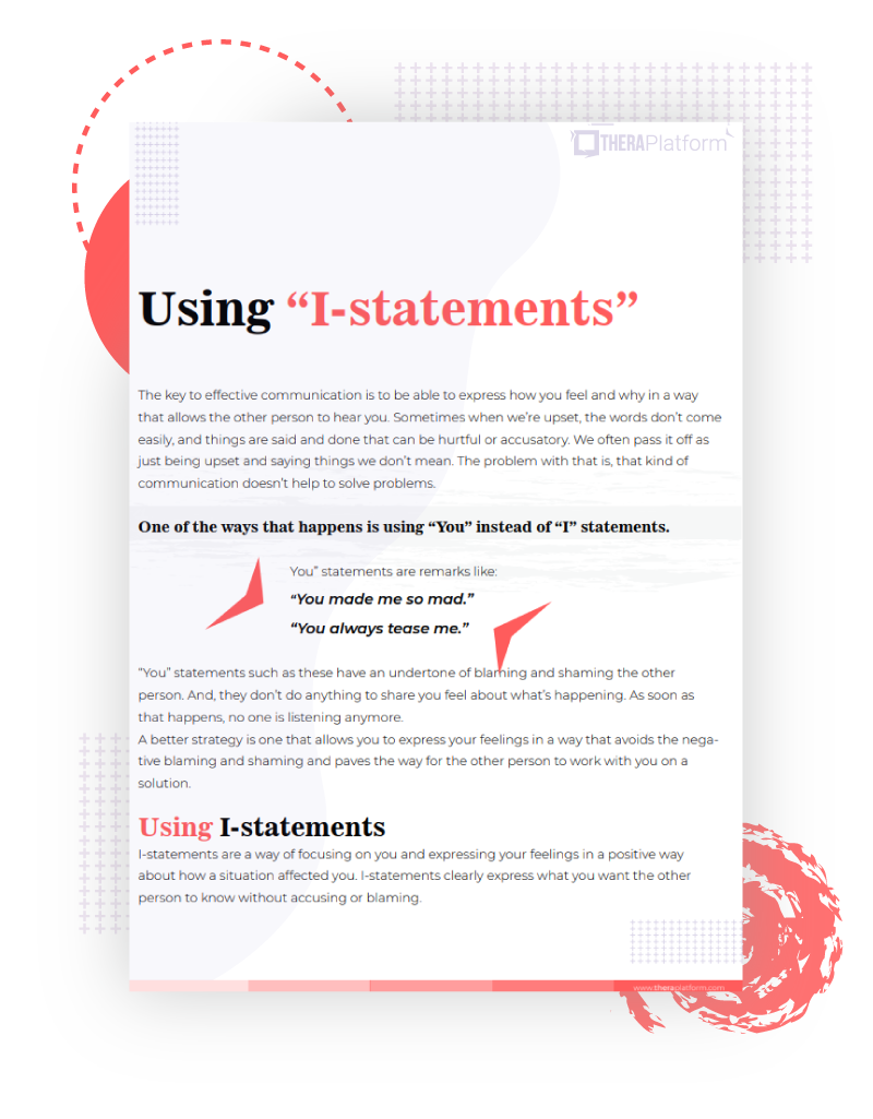 Using “I-statements” Worksheet