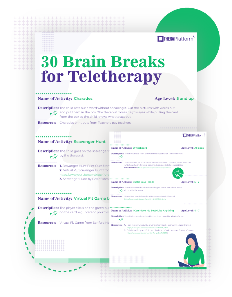 30 Brain Breaks for Teletherapy