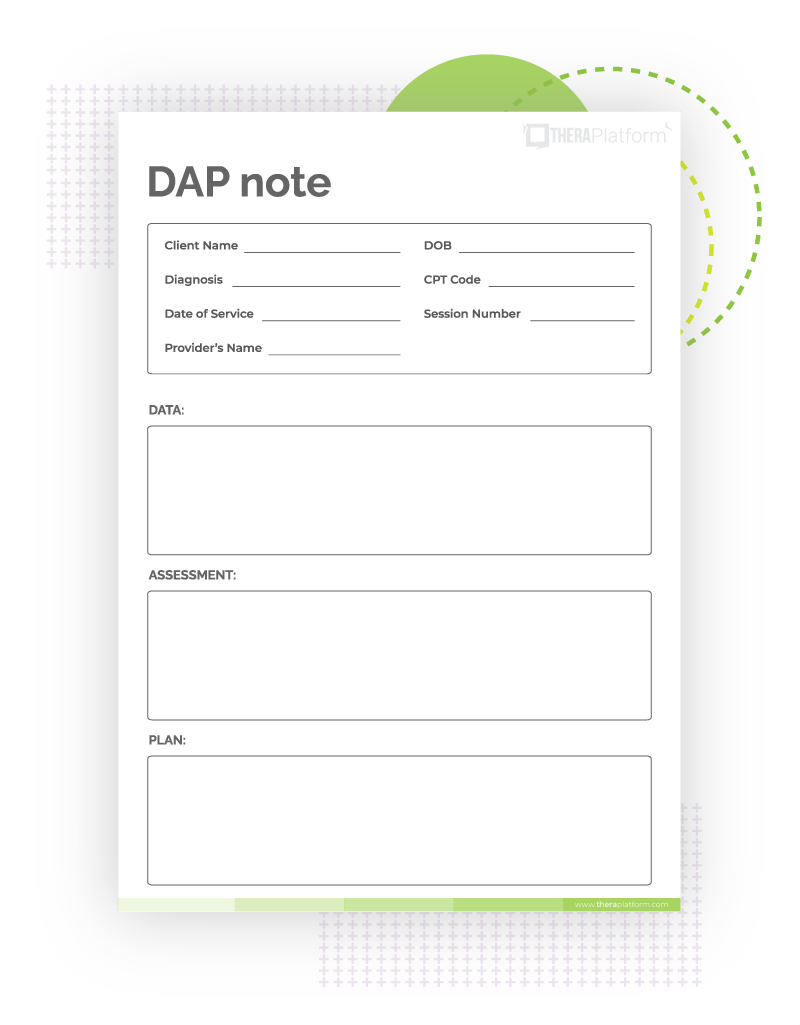 DAP notes template