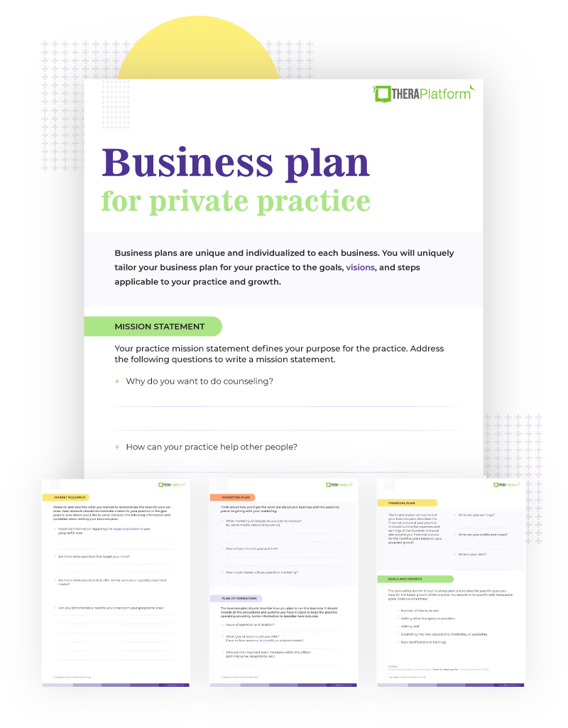Business plan for private practices