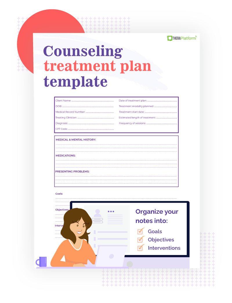 Counseling treatment plan template