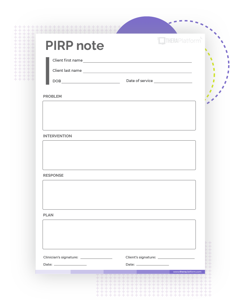 PIRP notes template